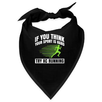 Xc-laufdesign Für Einen Xc-läufer Und Cc-läufer - Bandana - Schwarz - Vorne