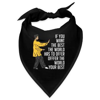 Tai Chi If You Want The Best Taiji Tai Chi Lover - Bandana - Schwarz - Vorne