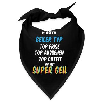 Super Geiler Typ - Bandana - Schwarz - Vorne