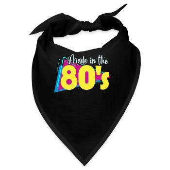 80er Die Musik der 80er - Bandana - Schwarz - Vorne