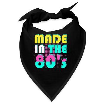 80er Die Musik der 80er - Bandana - Schwarz - Vorne