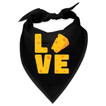 Parmesan - Bandana - Schwarz - Vorne