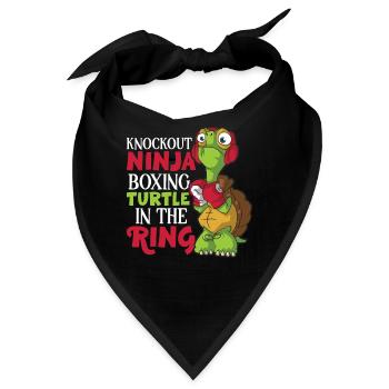 Turtle Boxing Boxring Boxer Handschuhe Boxing Figh - Bandana - Schwarz - Vorne