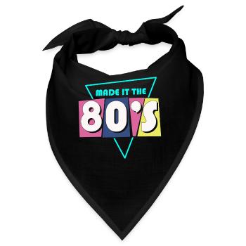80er Die Musik der 80er - Bandana - Schwarz - Vorne