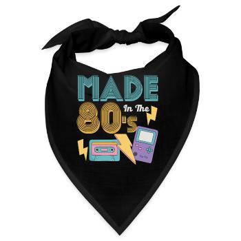80er Die Musik der 80er - Bandana - Schwarz - Vorne