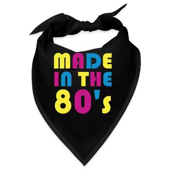 80er Die Musik der 80er - Bandana - Schwarz - Vorne