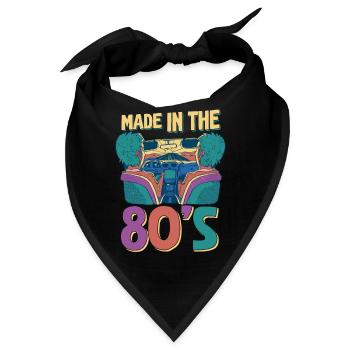 80er Die Musik der 80er - Bandana - Schwarz - Vorne