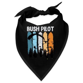 Gleitschirmflieger Bruch Pilot lustig Paragliding - Bandana - Schwarz - Vorne
