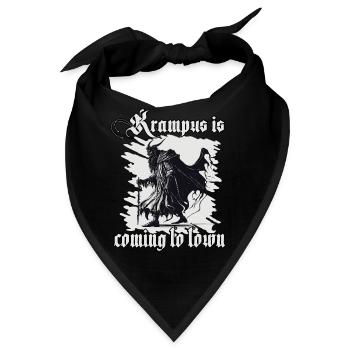 Horror Krampus T-Shirt dunkle Seite der Weihnacht - Bandana - Schwarz - Vorne