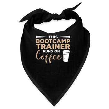 Dieser Bootcamp-Trainer läuft auf Kaffeetraining - Bandana - Schwarz - Vorne