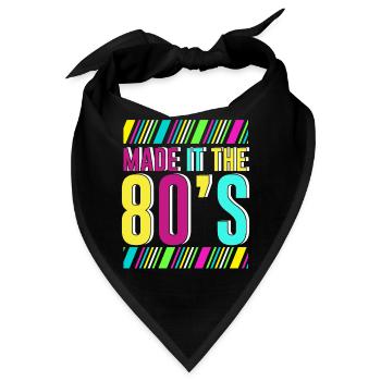 80er Die Musik der 80er - Bandana - Schwarz - Vorne