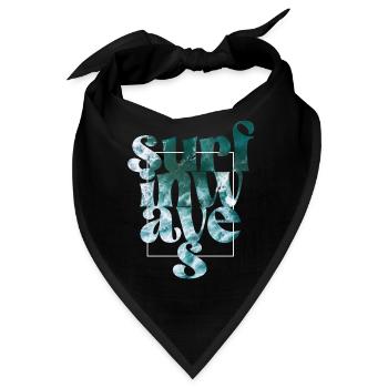 wAvEs - Bandana - Schwarz - Vorne