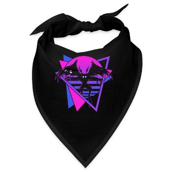 Mothman Krypto Kryptozoologie Retro - Bandana - Schwarz - Vorne