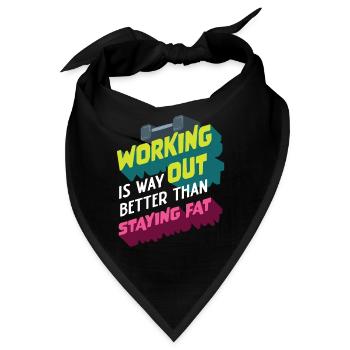 Calisthenics Street Workout Park Fitness Training - Bandana - Schwarz - Vorne