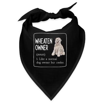 Irish Soft Coated Wheaten Terrier - Bandana - Schwarz - Vorne