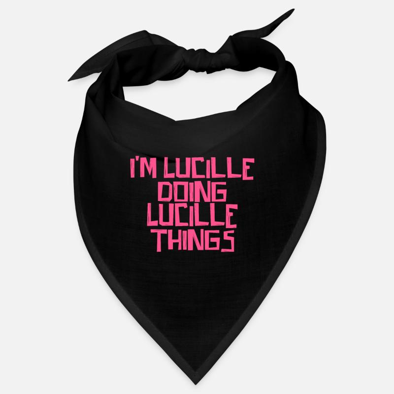 I'm Lucille doing Lucille things Bandana