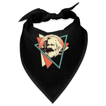 Karl Marx Sozialistischer Sozialismus Kommunistisc - Bandana - Schwarz - Vorne