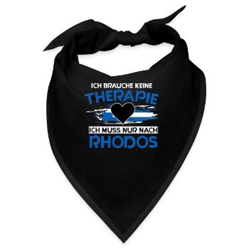 Rhodos - Bandana - Schwarz - Vorne