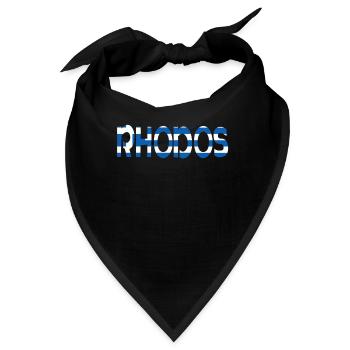 Rhodos - Bandana - Schwarz - Vorne