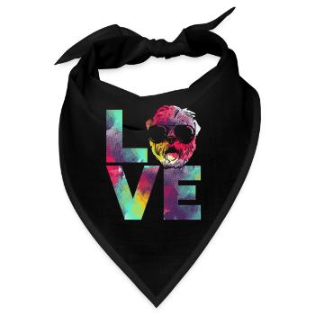 Irish Soft Coated Wheaten Terrier - Bandana - Schwarz - Vorne