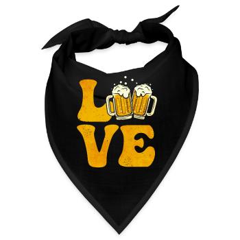 Biertrinker Trinker - Bandana - Schwarz - Vorne
