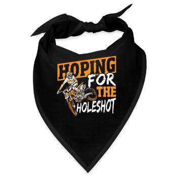 Hoffen auf den Holeshot Motocross Dirt Bike - Bandana - Schwarz - Vorne