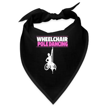 Pole Dancing Rollstuhl - Bandana - Schwarz - Vorne