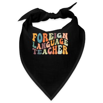 Groovy Fremdsprachenlehrer unterrichten - Bandana - Schwarz - Vorne