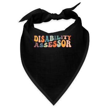 Groovy Disability Assessor Handicap - Bandana - Schwarz - Vorne