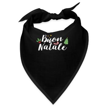 Buon Natale Italien Stolz Xmas Feiertag - Bandana - Schwarz - Vorne