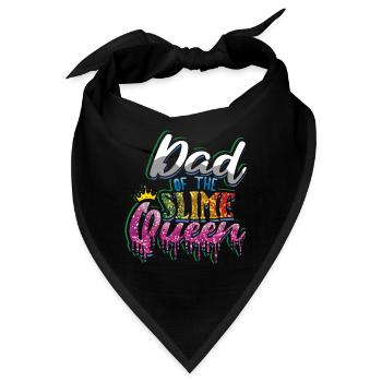 Papa Schleim Kind Liebe Schleimliebhaber Bunte Schleim - Bandana - Schwarz - Vorne