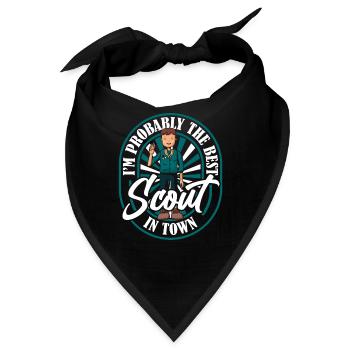 Pfadfinder Abzeichen - Bandana - Schwarz - Vorne