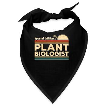 Vintage Sonderausgabe Pflanzenbiologe Botanik - Bandana - Schwarz - Vorne