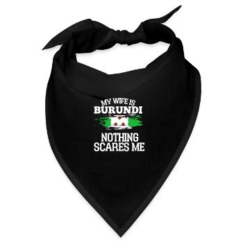 Burundi Ehefrau - Bandana - Schwarz - Vorne