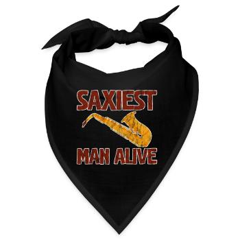 Saxiest Man Alive 3 - Bandana - Schwarz - Vorne