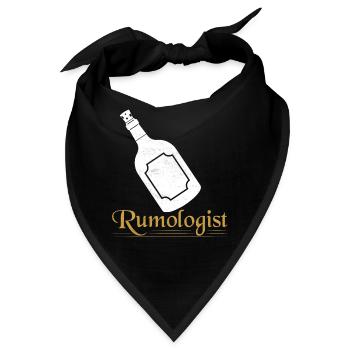 Rumologist Rum Caribbean Alcohol - Bandana - Schwarz - Vorne