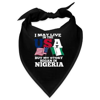 Nigeria - Bandana - Schwarz - Vorne