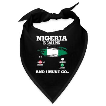 Nigeria - Bandana - Schwarz - Vorne