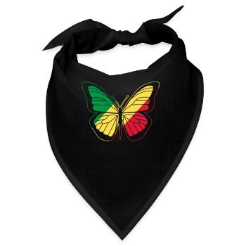 Kongo - Bandana - Schwarz - Vorne