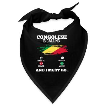 Kongo - Bandana - Schwarz - Vorne