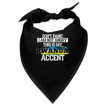 Rwanda - Bandana - Schwarz - Vorne