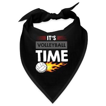 It's Volleyball Time - Bandana - Schwarz - Vorne