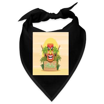 ALOHA - Bandana - Schwarz - Vorne