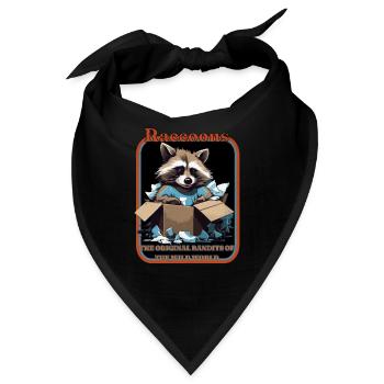Raccoons the Original Bandits of the Wild World - Bandana - Schwarz - Vorne