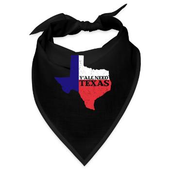 Ihr alle braucht Texas - Bandana - Schwarz - Vorne