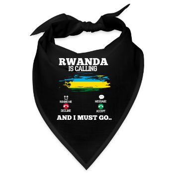 Rwanda - Bandana - Schwarz - Vorne