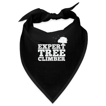 Expert Tree Climber Natur Wälder Blätter - Bandana - Schwarz - Vorne