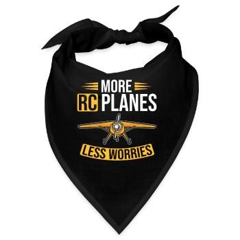 Ferngesteuertes Flugzeug Modellflugzeug - Bandana - Schwarz - Vorne