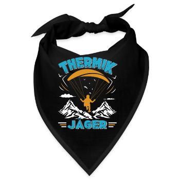 Gleitschirm Thermik Jäger Streckenfliegen - Bandana - Schwarz - Vorne