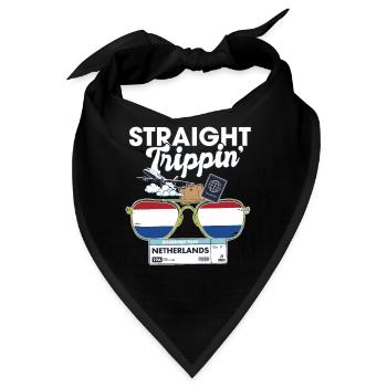 Straight Trippin' Netherlands Vacation Tour - Bandana - Schwarz - Vorne